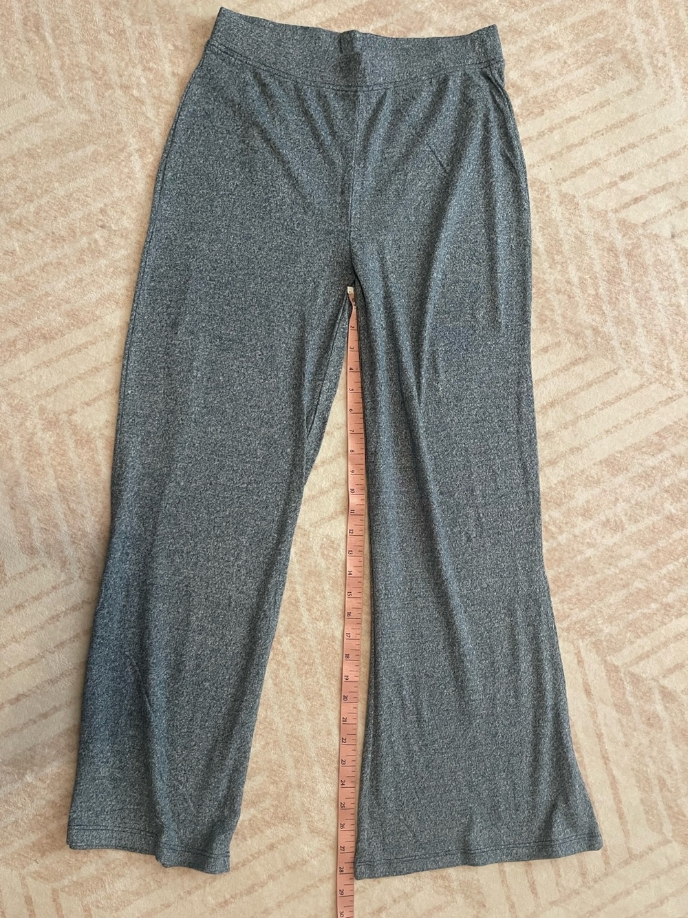 Zenana Hacci Melange Soft Pants – Teal - Picture 5 of 5